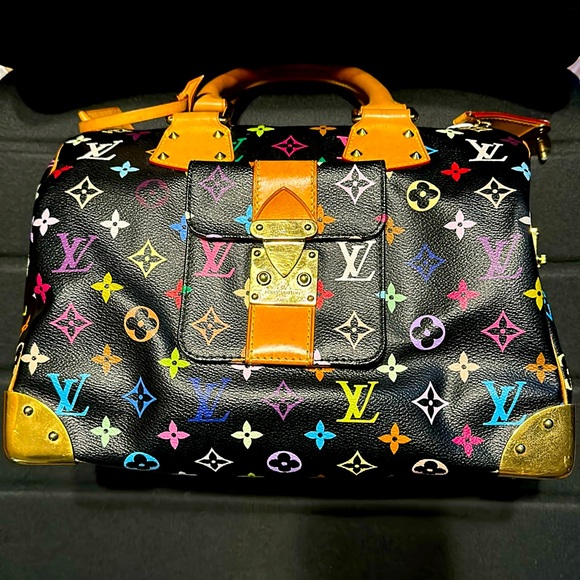 Louis Vuitton Murakami Black Multicolor Speedy 30 authenticity guarantee - Picture 1 of 14
